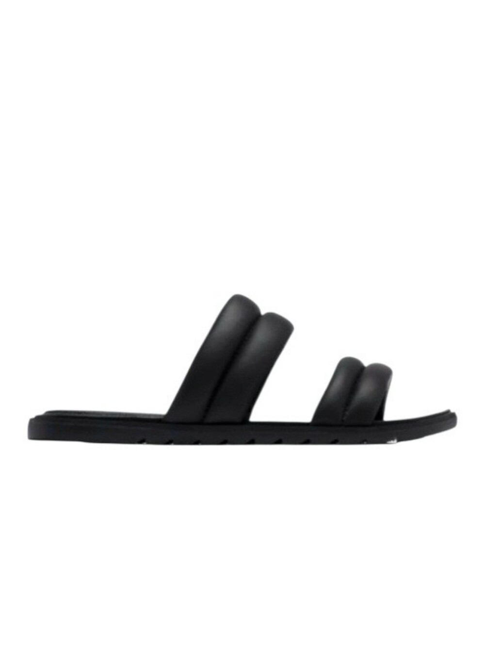 Sorel Ella II Black Puff Slide Sandals Size 8.5 - Picture 2 of 14